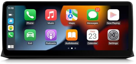 XTRONS 12.3 inch Android Car Stereo Octa Core 4+64GB, iDrive System Retained Radio Player Built-in 4G DSP Car Play GPS Sat Nav, Support DAB+ AHD Camera OBD DVR for BMW 5 Series E60/E61 CCC System