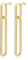 Adramata Damen Ohrringe Silber 925 Hängend Geometrische Glieder Lange Ohrringe Hängend Damenohrringe 18K Vergoldete Ohrhänger Statement Ohrringe Gold Silber Ohrringe Damen 925 Geschenke für Frauen