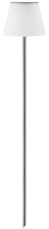 IC Gardenworld Solarlampen für Außen, LED Solar Standleuchte als Gartenleuchte mit Erdspieß, Stehlampe für den Garten, ca. 110 cm hoch, Milchglas-Optik