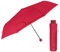 PERLETTI Regenschirm Kompakt Handtasche für Damen - Taschenschirm Manuell für Frauen Mädchen - Damenschirm Regen Schirm Sturmfest Leicht Mini - Durchmesser 97 cm (Rot)