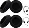 Cuscinetti Auricolari di Ricambio per Cuffie Logitech - Cuscinetti per Cuffie, Schiuma Traspirante, Isolamento Acustico Efficace, Compatibile con Logitech H330 H340 (Nero, 5cm, 2 Paia)