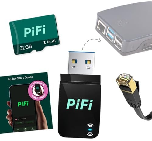 PiFi Kit - Raspberry Pi 4/5 Gigabit Travel Router Kit (AC1300Mbps USB 3.0 WiFi, OpenVPN/Wireguard VPN Client, OpenWrt, AdGuard Home) [Raspberry Pi NOT Included]