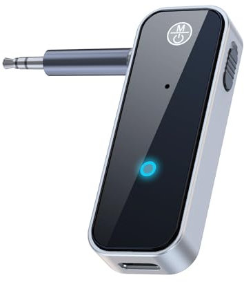 KAIY Bluetooth 5.3 Transmitter Empfänger, Bluetooth Transmitter für TV/AirPods/Kopfhörer/Flugzeug, Aux Wireless Adapter für Auto, Audioempfänger für Heimstereo/Autoradio/Lautsprecher