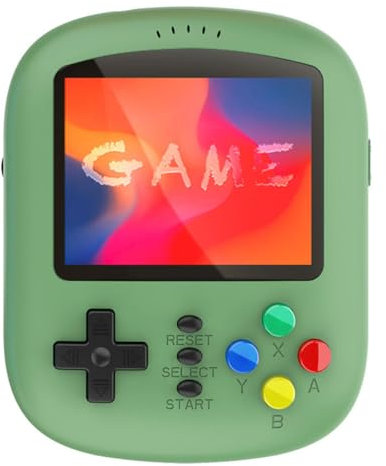 Mini Videogioco Console retrò Giocatore con 620 Giochi Incorporato in Stile Verde Un Giocatore