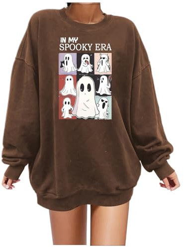 Halloween Maglione Arancione Fluo Donna Halloween Maglione Rosa Fluo Donna Halloween Maglione Natalizio Taglie Forti Halloween Maglioni Bianchi Collo Alto Halloween Felpe Donna da Personalizzare