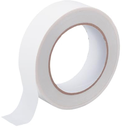 BENECREAT 45m/49 Yards weißes Buchreparaturband, 3cm Klebeband für Bucheinbandreparatur, Archivbuchreparaturband Bibliotheksbedarf, Nylon Verstärkungsband