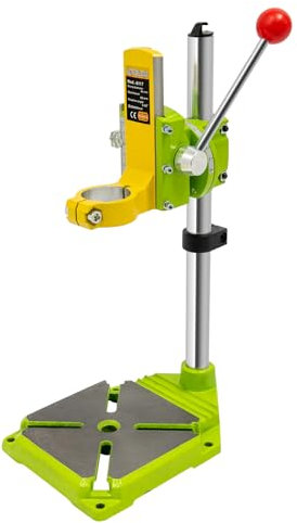 BohrstäNder BohrmaschinenstäNder 90° Drehbar Schraubstock Bohrerhalter Halterung Drehbare Drill Stand BohrfüHrung FüR Bohrmaschine HöHenverstellbar BohrstäNderklemme für industriellen und häuslichen