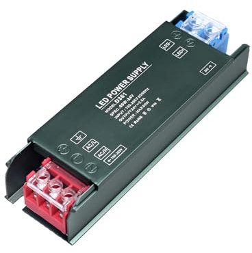 KSIBNW Transformador 220V a 24V Fuente Alimentacion, Ultra Fino LED Alimentación AC 220V a DC 24V 2,5A 60W Driver de Bajo Tensión Controlador de Voltaje Constante Conmutación Compacto para Tira LED