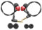 1 Pair Ear-in Headset For Noise Isolating Earbud Earphone With Silicone Ear Plug Sleeve Headphone Replacemen