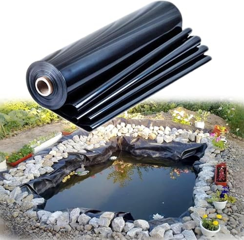 Bâche de bassin en EPDM très résistante pour bassin extérieur 6 x 6 m Idéal pour l'eau Gar S Caractéristiques Parterres de fleurs Bâche imperméable noire