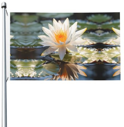 Bandiera nazionale thailandese da giardino, 90 x 150 cm, adatta per tutto l'anno, per decorare verande, balconi e terrazze. Asta non inclusa.