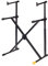 Hercules KS210B EZ-Lok Double Tier X Stand,Black