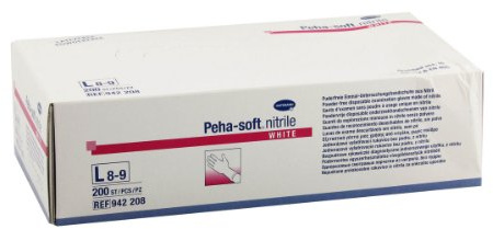 Peha-Soft Nitrile White Untersuchungshandschuhe, 200 St