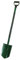 KARD Spaten Spitzspaten Gärtnerspaten Gartenspaten D-Griff 117 cm mit Metallstiel