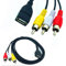 ANRANK UR20315AK - Cavo adattatore da USB A femmina a 3 RCA AV per TV, HDTV, DVD, 1,5 m