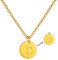 AFSTALR Damen Initialen Kette D Buchstaben Anhänger Gold Kette mit Herzen Geburtstagsgeschenk für Mädchen