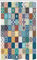 ABAKUHAUS Marokkanisch Schmaler Duschvorhang, Tunesische Original-Ost, Badezimmer Deko Set aus Stoff mit Haken, 120 x 180 cm, Teal Mehrfarbig
