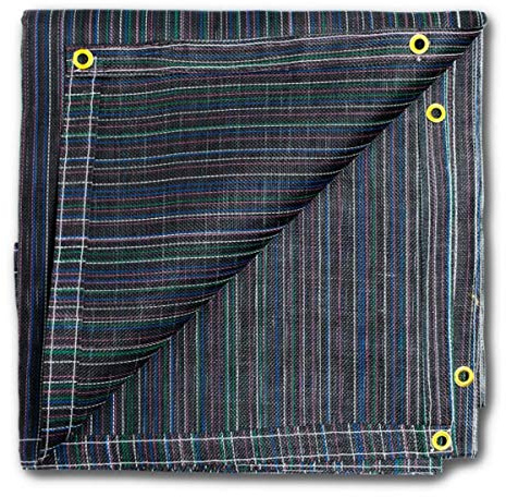10x12 Vinyl Coated Multi-Color Mesh 12oz Tarp for Dump Truck Cover, Landscape, & Trailers