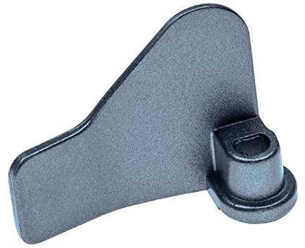 vhbw Knethaken kompatibel mit Kenwood BM450 Brotbackautomat - Rührhaken, 6,2 x 4 cm, Aluminiumlegierung, Grau