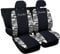 Auto Accessori Lupex | Coprisedili Auto Compatibili con Punto I e II serie 1993-2011, Colore Nero Mimetico Grigio, Made In Italy, Policotone, Nome Auto Ricamato, Fodere Sedili Anteriori e Posteriori