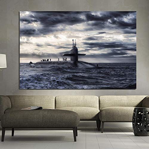 QITEX Bilder auf Leinwand 40x60cm (Kein Rahmen) Leinwand poster & kunstdrucke U-Boot Wand Bilder Bilder Gemälde Bilder Bild Wohnzimmer Wohnkultur
