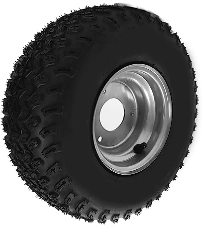 aqxreight Reifen 15x6 6 Zoll mit Integrierter Nabe | Hochleistungs-Ganzjahres-All-Terrain-ATV-UTV-Gokart-Reifen