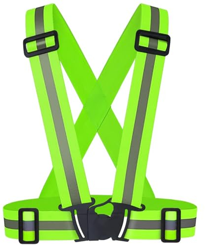 Warnweste Fahrrad Maximale Reflektoren Fläche, Reflektorweste Reflektierende Sicherheitsweste Einstellbar Warnweste, Warnweste Laufen, Reflektorweste Fahrradweste Leuchtweste Kinderwarnweste