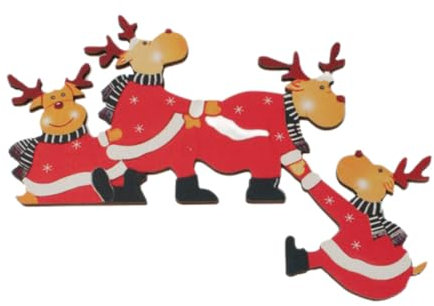 Liummrcy Decorazioni di novità di Natale, Decorazione della Cornice della Porta di Natale in Legno Ornament Ornament per la casa di Natale Decorazione per la casa