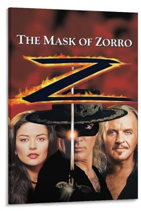 LIANGSHUANG 1998 Westernfilme Die Maske von Zorro, Poster, Leinwand, Wandkunstdruck, Poster, Foto, Gemälde, Poster, Raumdekoration, 20 x 30 cm