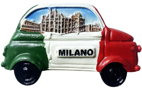 Kühlschrankmagnet Milano Italien, 3D, Reise-Souvenir, Kühlschrankdekoration, Magnetaufkleber, Bastel-Kollektion