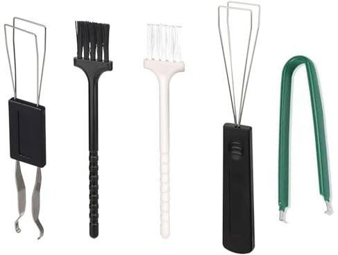 3 Stück Tastenkappen Entferner mit 2 Stück Tastaturbürste für Tastatur Sauber, Keycap Remover Puller, Tastatur Abzieher Switches Remover Tool mit Tastenkappen Pinzette Tastatur-Reinigungsbürste