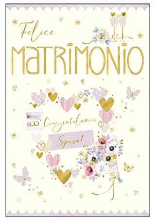 ARKRAFT Hochzeitskarte mit pflanzbarem Samen Format 17 x 12 cm (SM12)