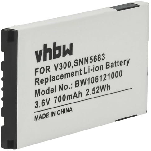 vhbw Batterie Remplacement pour Motorola SNN5717, SNN5716, SNN5723, SNN5705, SNN5704, SNN5706 pour téléphone Portable (700mAh, 3,7V, Li-ION)