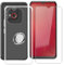 HGJTFANY Funda para Emporia Smart 6 (6.58) con [1 X Cristal Templado Película], con 360° Rotación Anillo Soporte Movil, Transparente Retirable Suave Silicona TPU Carcasa para Emporia Smart 6