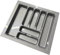 Portaposate per Cassetto da Cucina - Plastica Grigio Antracite - Varie Misure (Per Cassetti 60cm)