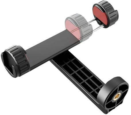 Handy Halterung Stativ 360° – Smartphone Halterung mit Kaltschuh & 1/4 Gewinde – Universal Handyhalterung für Stativ, Selfie Stick & Tripod – Kompatibel mit den meisten Smartphones