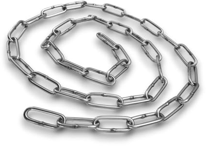 Seilwelt Edelstahlkette Rundstahlkette 3mm DIN 763 Langgliedrig 50 Meter