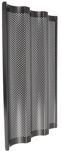 WATIIFUFU Stainless Steel French Bread Baking Pan with 3 Dividers Nonstick Baking Tray Easy to Demould and Wash for Home