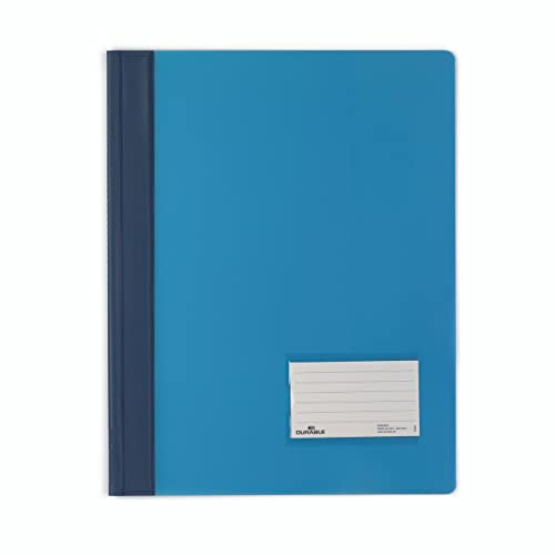 DURABLE Hunke & Jochheim Schnellhefter DURALUX®, transluzente Folie, für A4 Überbreit, 280x332mm, blau