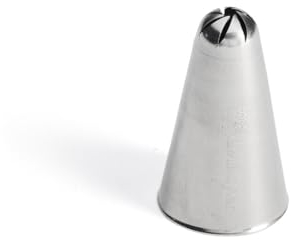 De Buyer - Douille à rose en inox - Diamètre 8 mm - En Inox, Idéale pour Décorer, Garnir et Remplir, Sans Soudure pour Hygiène Parfaite, S'Adapte aux Poches Pâtissières