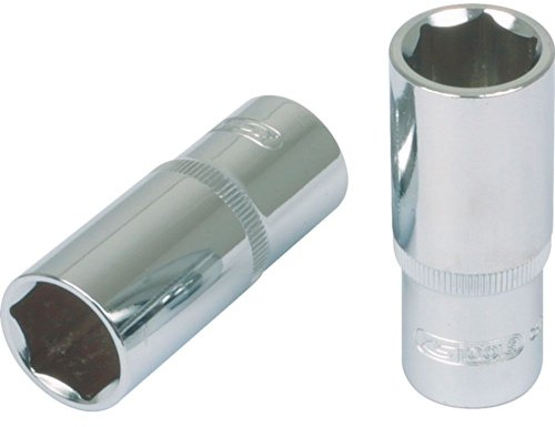 KS Tools 1/2' CHROMEplus Sechskant-Stecknuss, lang, 21mm, auf Hänger