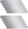 vidaXL Set de 10 Clôtures de Pelouse Flexibles Acier Galvanisé Bordure Jardin