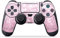 DeinDesign Skin kompatibel mit Sony Playstation 4 Slim Controller Folie Sticker pink Glitzer Look Glanz