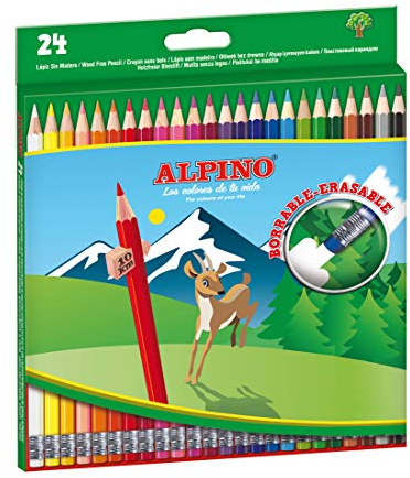 Alpino 24 radierbare Buntstifte