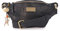 Catwalk Collection Handbags - Damen Mode Hüfttasche - Bauchtasche Mittelgroß - Bubble Leder - Gürteltasche mit Verstellbarer Gurt - Ariana - Schwarz