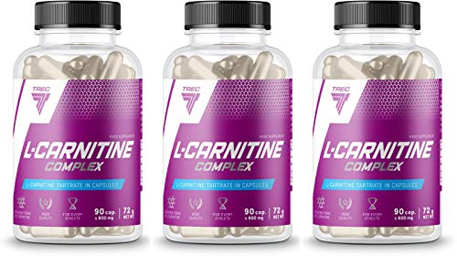 Trec Nutrition L-Carnitine Complex | Reduzierung des Fettgewebes | Fatburner | Gewichtsverlust | Schlankheitspillen | Verwandle Fett in Energie (270 Kapseln)