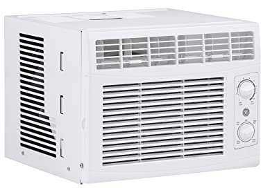 GE Window Air Conditioner 5000 BTU, Efficient Cooling For Smaller Areas Like Bedrooms And Guest Rooms, 5K BTU Window AC Unit With Easy Install Kit, White