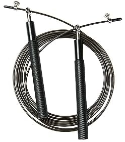 Speed Skipping Rope Adjustable Jumping Rope with Aluminum Handle and Ball Bearing Tangle-Free Exercise Rope for Fat Burning Exercises, Cross Fit Training, Fitness, Exercise
