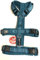 Petlando Mesh Sicherheitsgeschirr L Petrol Halsumfang 46-80 cm, Brustumfang 62-86 cm, Bauchumfang 56-75 cm, Länge 40,5 cm, 20-34 kg