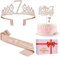 Amosking 7th Birthday Decorations for Girls, Including 7th Birthday Sash and Tiara, Cake Topper and Candle, 7 Year Old Girl Gifts